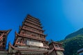 Pagoda at Wulingyuan entrance to the Zhangjiajie national park