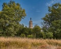 Pagoda at Xumifushou Temple in Chengde mountain resort, imperial summer residence in Chengde, China