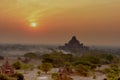 Pagodas at Bagan, Myanmar. Royalty Free Stock Photo