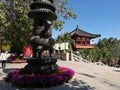 Pagodas in the center of Buddhism