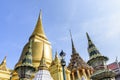 Pagodas at the Grand Palace & Temple of the Emerald Buddha, Bangkok, Thailand Royalty Free Stock Photo