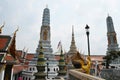 The Pagodas inside the Grand Palace Royalty Free Stock Photo