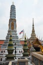 The Pagodas inside the Grand Palace Royalty Free Stock Photo