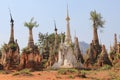 Pagodas of Shwe Indein 5 Royalty Free Stock Photo