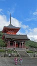 Pagode of Kiyomizudera Temple in Kyoto Royalty Free Stock Photo