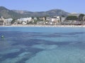 Paguera beach and hotels in Mallorca Royalty Free Stock Photo