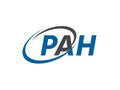 PAH initial letter logo design, vector template Royalty Free Stock Photo