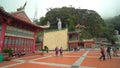 The tourists can seen exploring the Chin Swee Caves Temple in Genting Highland.