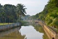 Pahang River bank in Pekan town in Malaysia Royalty Free Stock Photo
