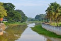 Pahang River bank in Pekan town in Malaysia Royalty Free Stock Photo