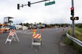 Pahoa, Hawaii, United States, June 5 2018: Because of a volcanic eruption of the volcano Kilauea closed road in Pahoa.