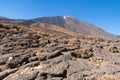 Pahoehoe lava at foot of Teide Royalty Free Stock Photo