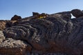 Pahoehoe lava texture at Teide Royalty Free Stock Photo