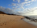 Pahohaku Beach at Dusk Royalty Free Stock Photo