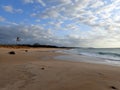 Pahohaku Beach at Dusk Royalty Free Stock Photo