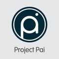 PAI - Project Pai. The Trade Logo of Money or Market Emblem.