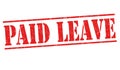 Paid leave sign or stamp Royalty Free Stock Photo