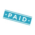 Paid Letter Rubber Stamp Vector Template Royalty Free Stock Photo