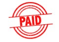 PAID Rubber Stamp Royalty Free Stock Photo