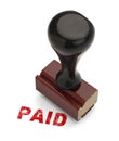 Paid Stamper Royalty Free Stock Photo