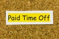 Paid time off vacation holiday employee personal compensation