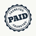 paid vector sign stamp design Royalty Free Stock Photo
