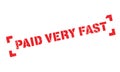 Paid Very Fast rubber stamp