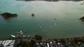 Paihia Waterfront And Pier, Aerial View Top Down