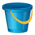 Pail from plastic arts Royalty Free Stock Photo