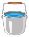 Pail with water
