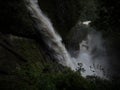 Pailon del diablo Devils Cauldron highest waterfall Rio Pastaza river cascades route Banos Tungurahua Amazonia Ecuador Royalty Free Stock Photo