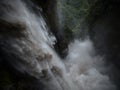 Pailon del diablo Devils Cauldron highest waterfall Rio Pastaza river cascades route Banos Tungurahua Amazonia Ecuador Royalty Free Stock Photo