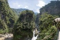 Pailon del Diablo and its waterfall, Banos, Ecuador