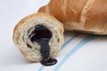 Pain au chocolat on a plate Royalty Free Stock Photo