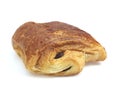 Pain au Chocolat, Sweet bread against White Background Royalty Free Stock Photo