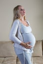 Pain and discomfort during pregnancy Royalty Free Stock Photo