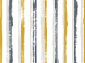 Pain handdrawn irregular stripes vector seamless pattern. Doodle candy wrap sweet design. Grainy