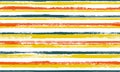 Pain handdrawn irregular stripes vector seamless pattern. Doodle serape ethnic textile design.