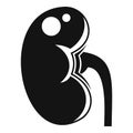 Pain kidney icon, simple style