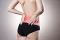 Pain in lower back of women