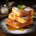 Pain Perdu: New Orleans-Style French Toast with Custard Batter Royalty Free Stock Photo