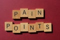 Pain Points, marketing buzzword, words as banner headline