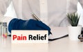 Pain Relief. Medical Doctor showing information