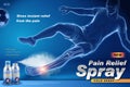 Pain relief spray ads