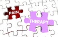 Pain Therapy Words Puzzle Pieces Treatment