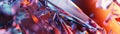 Pain visualized through sharp distorted abstract shapes