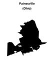 Painesville outline map Royalty Free Stock Photo