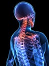 Painful neck Royalty Free Stock Photo