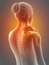 Painful neck Royalty Free Stock Photo