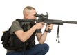 Paint ball soldier Royalty Free Stock Photo